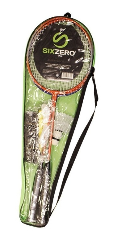 Set Badminton Sixzero 4 Raquetas + 2 Plumas + Red + Bolso