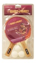 Set Ping Pong Sensei 2 Paletas + 3 Pelotas