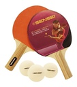 Set Sensei Ping Pong 2 Paletas + 3 Pelotas
